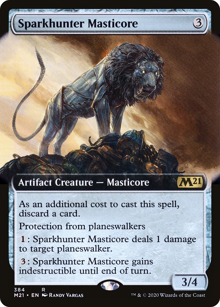 Sparkhunter Masticore (Extended Art) (M21-384) - Core Set 2021: (Extended Art) Foil