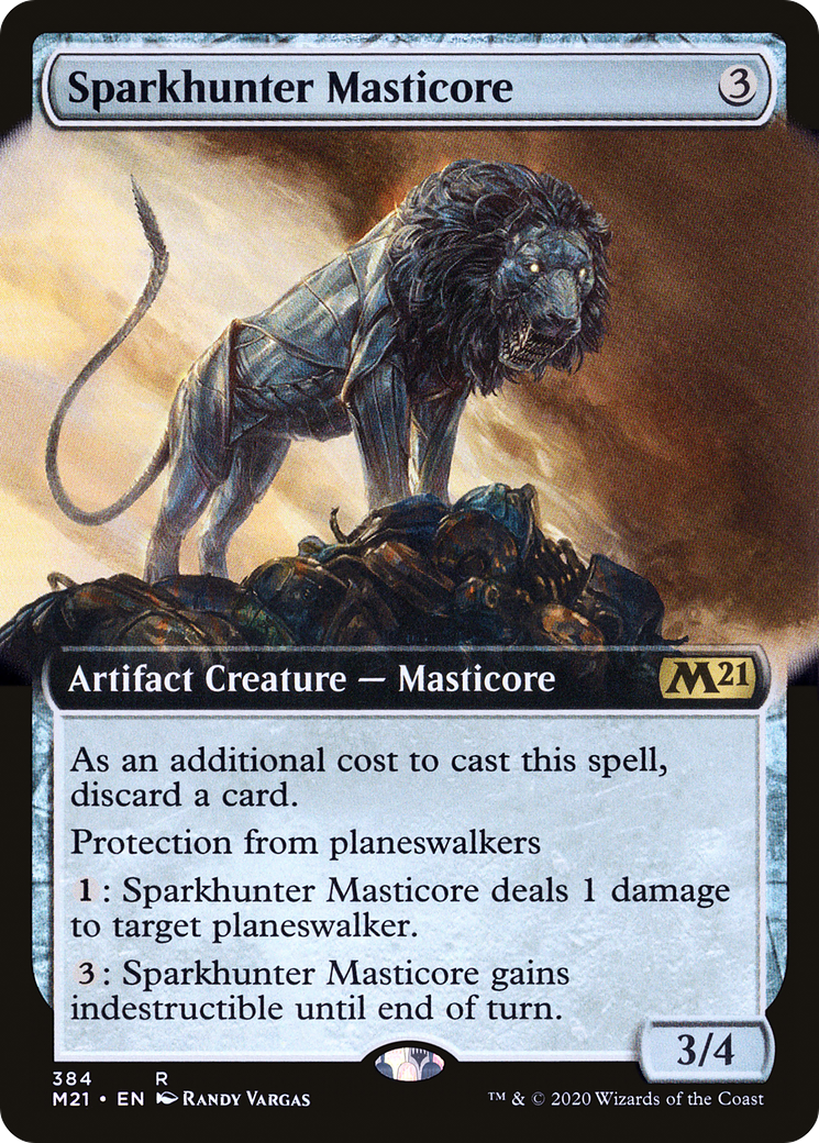 Sparkhunter Masticore (Extended Art) (M21-384) - Core Set 2021: (Extended Art) Foil