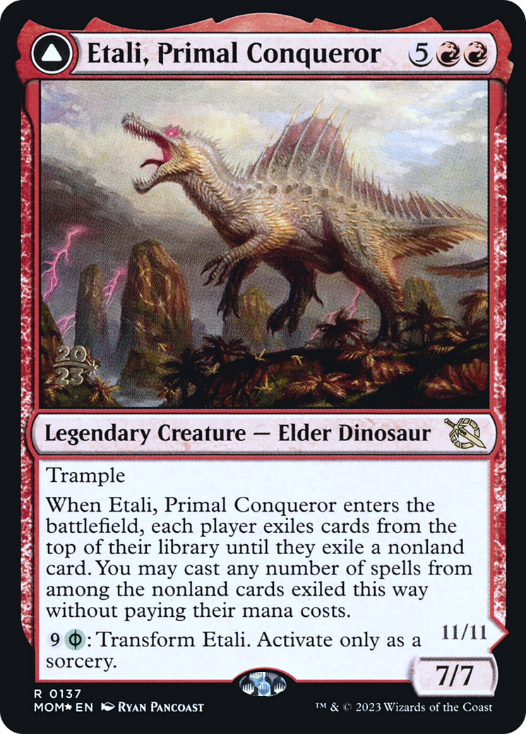 Etali, Primal Conqueror (PRE-137) - March of the Machine Promos Foil