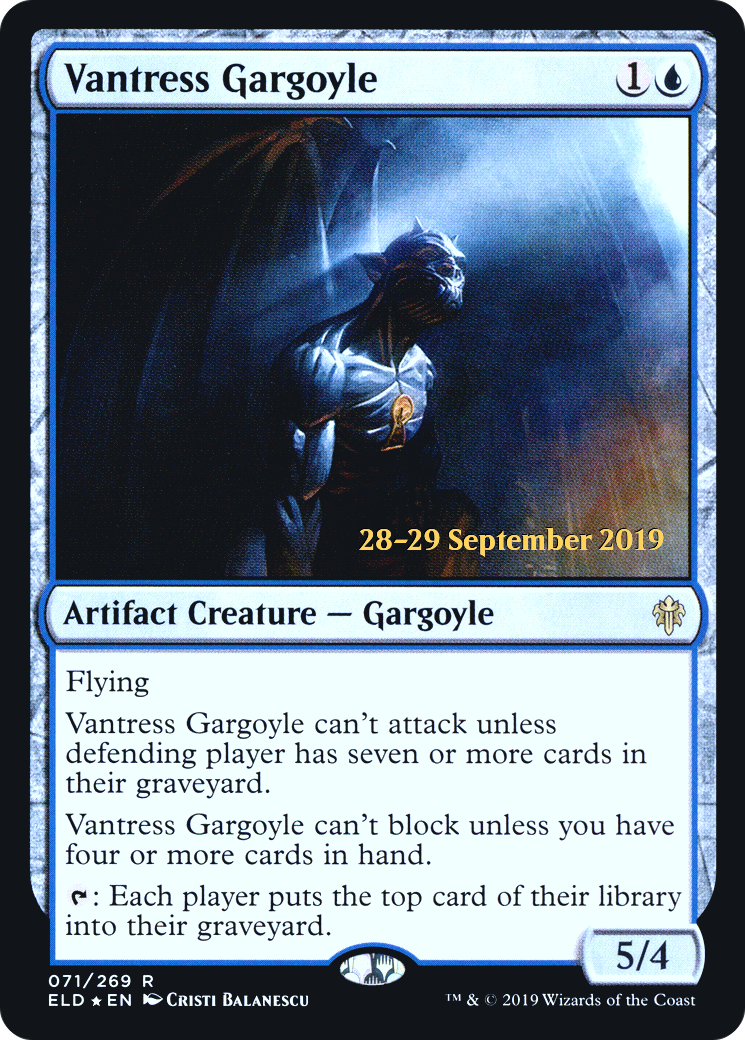 Vantress Gargoyle (PRE-071) - Throne of Eldraine Promos Foil