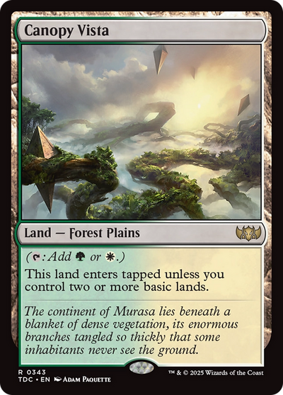 Canopy Vista (TDC-343) - Commander: Tarkir: Dragonstorm