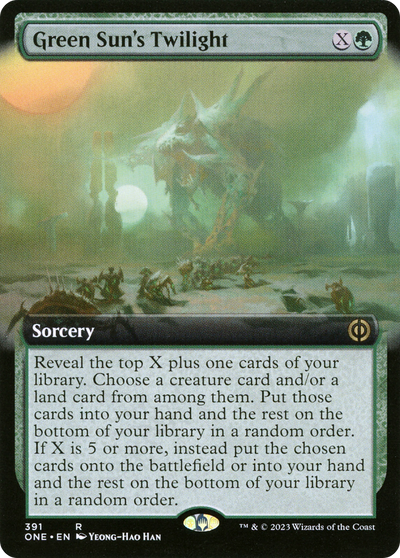 Green Sun's Twilight (Extended Art) [Phyrexia: All Will Be One]