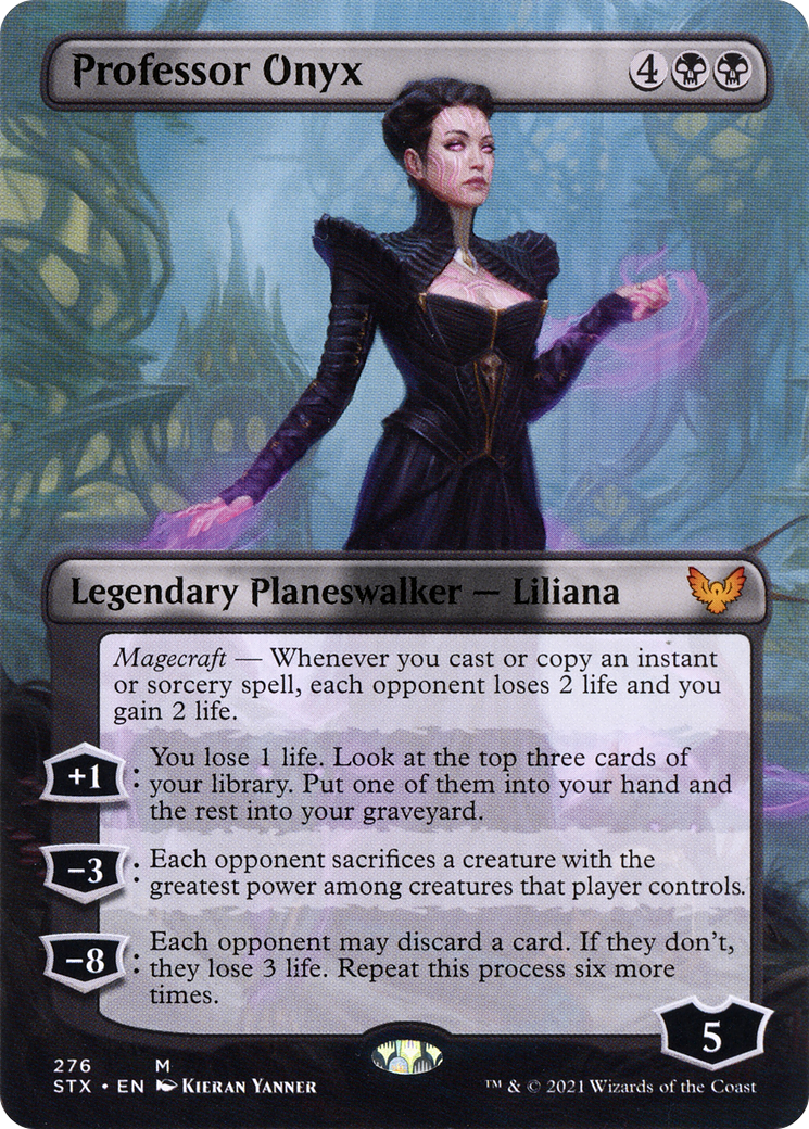 Professor Onyx (Borderless) (STX-276) - Strixhaven: School of Mages (Borderless)