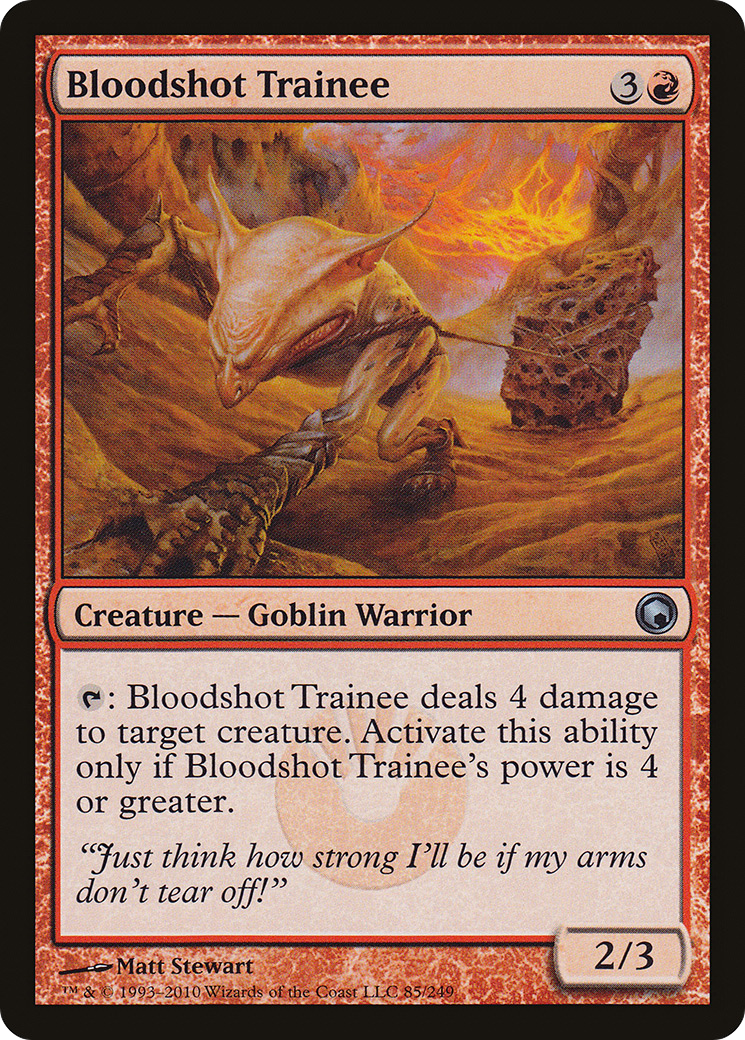 Bloodshot Trainee (SOM-085) - Scars of Mirrodin Foil