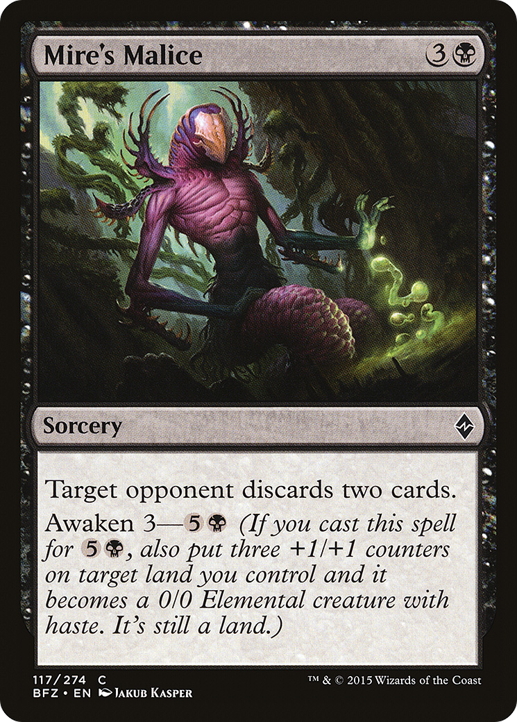 Mire's Malice (BFZ-117) - Battle for Zendikar Foil