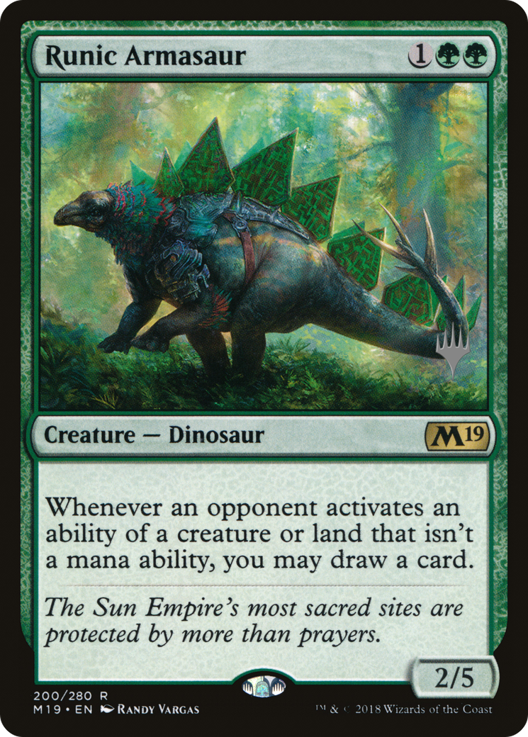 Runic Armasaur (PPIKO-200) - Core Set 2019 Promos