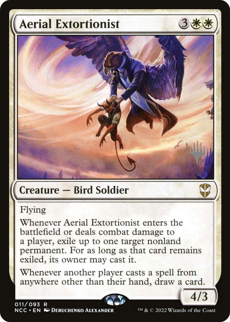 Aerial Extortionist (PPSNC-011) - New Capenna Commander Promos Foil
