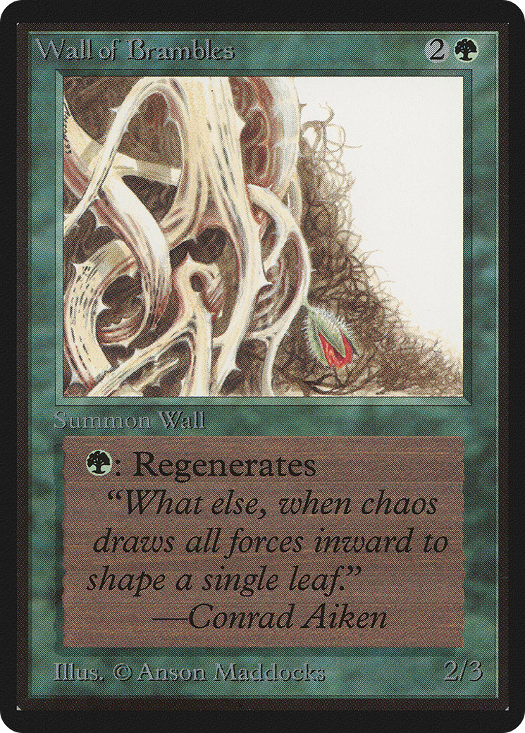 Wall of Brambles (LEB-) - Limited Edition Beta