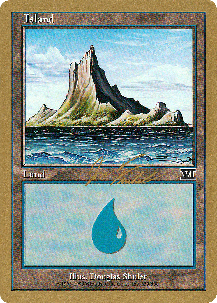 Island (335) - 2000 Jon Finkel (6ED) (WCD-) - World Championship Decks 2000