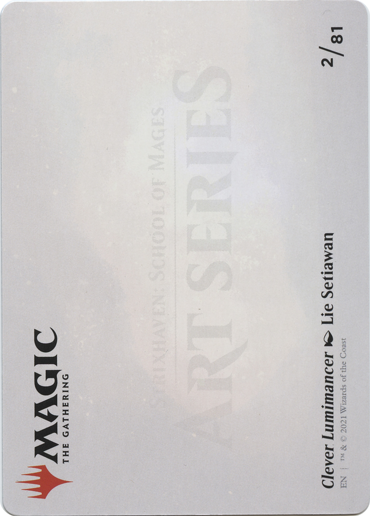 Clever Lumimancer // Clever Lumimancer (ASTX-002) - Strixhaven Art Series (Borderless) Foil