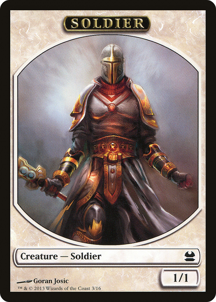 Soldier Token (MMA-003) - Modern Masters Tokens