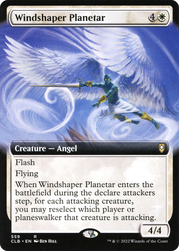 Windshaper Planetar (Extended Art) (CLB-559) - Commander Legends: Battle for Baldur's Gate: (Extended Art)