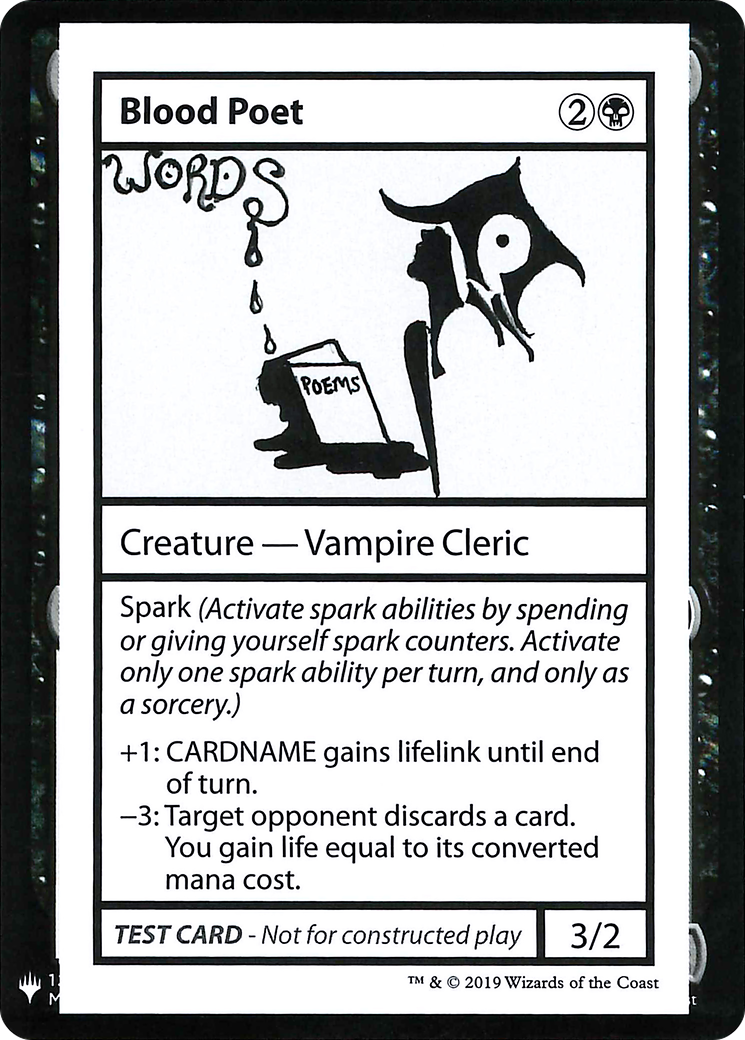 Blood Poet (CMB1-) - Mystery Booster Playtest Cards 2019