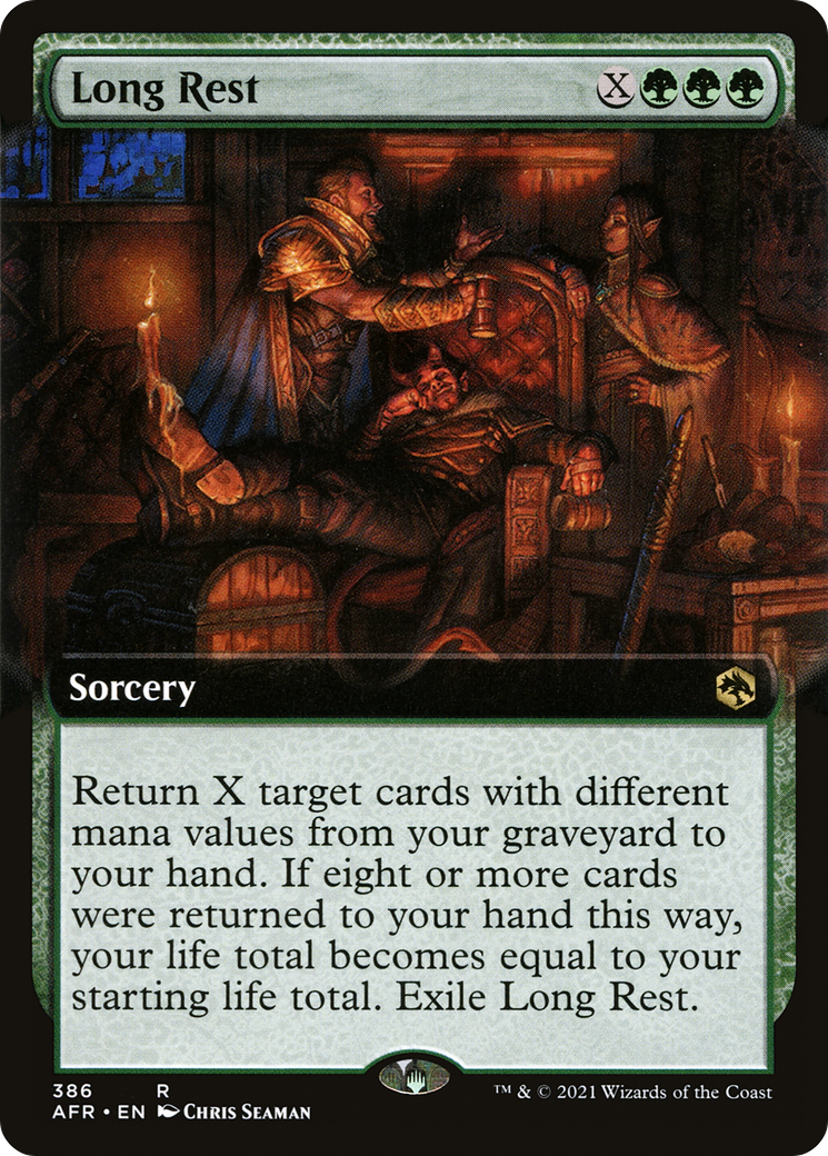 Long Rest (Extended Art) (AFR-386) - Adventures in the Forgotten Realms: (Extended Art) Foil