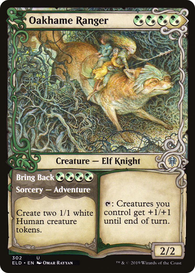 Oakhame Ranger (Showcase) (ELD-302) - Throne of Eldraine: (Showcase)