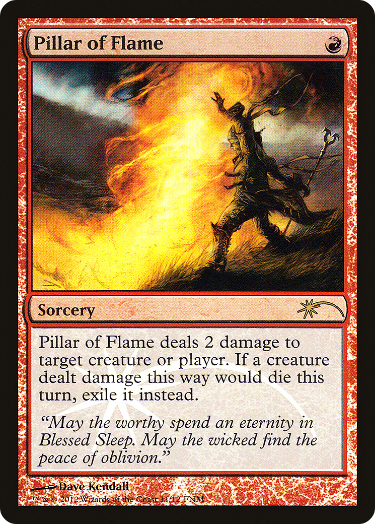 Pillar of Flame (FNM-) - Friday Night Magic 2012 Foil