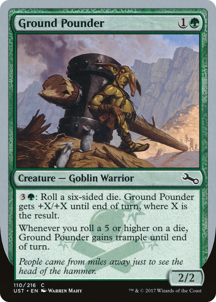Ground Pounder (UST-110) - Unstable Foil
