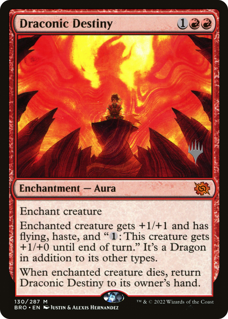 Draconic Destiny (PPBRO-130) - The Brothers' War Promos Foil