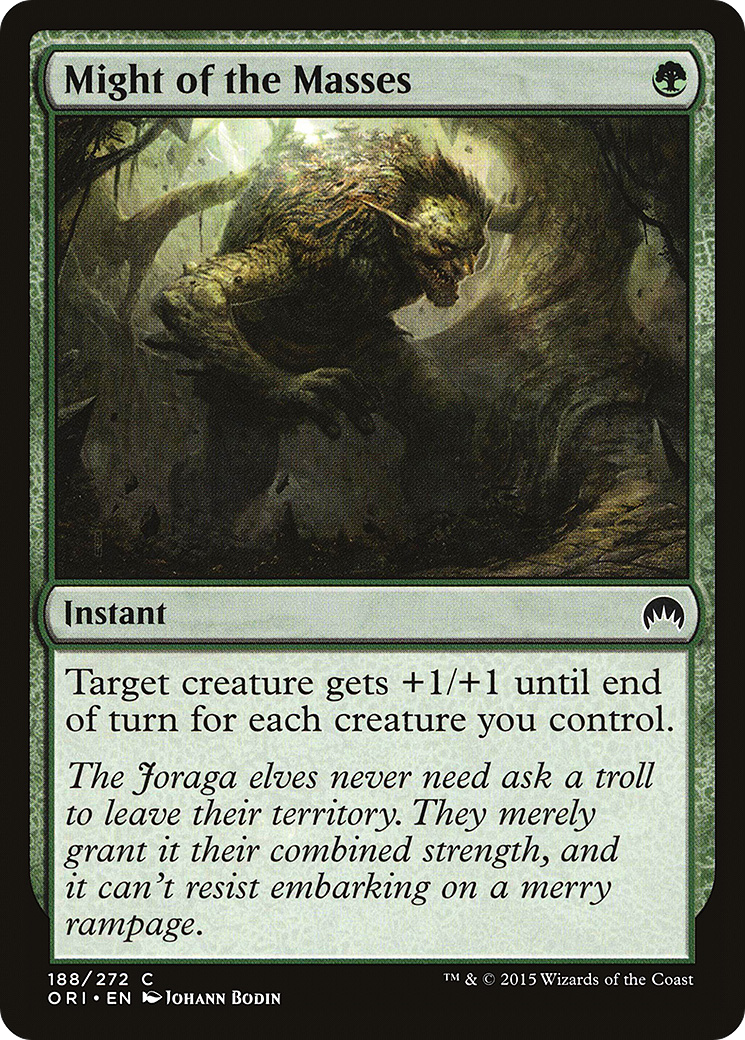 Might of the Masses (ORI-188) - Magic Origins Foil