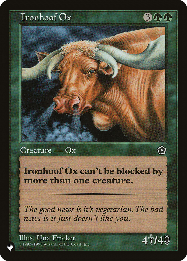 Ironhoof Ox (LIST-) - The List