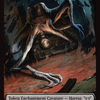 Horror // Glimmer Double-Sided Token [Duskmourn: House of Horror Tokens]