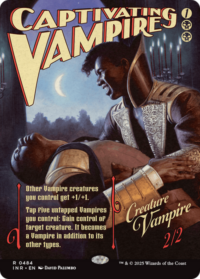 Captivating Vampire (Showcase) (INR-484) - Innistrad Remastered: (Showcase) (Borderless) Foil