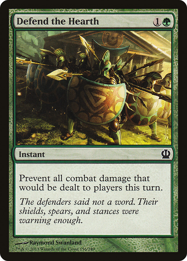 Defend the Hearth (THS-156) - Theros Foil