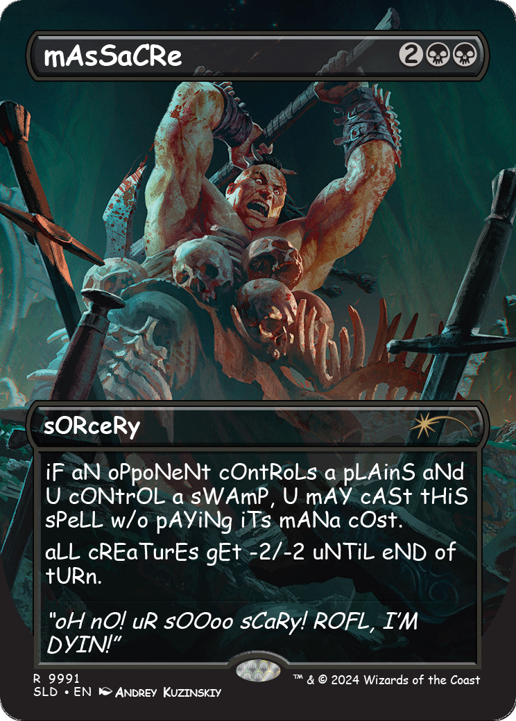 mAsSaCRe (SLD-9991) - Secret Lair Drop (Borderless)