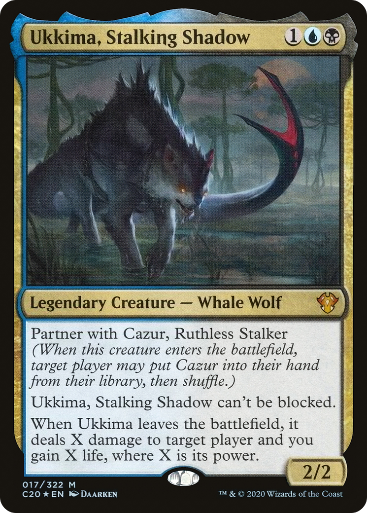 Ukkima, Stalking Shadow (C20-017) - Commander 2020