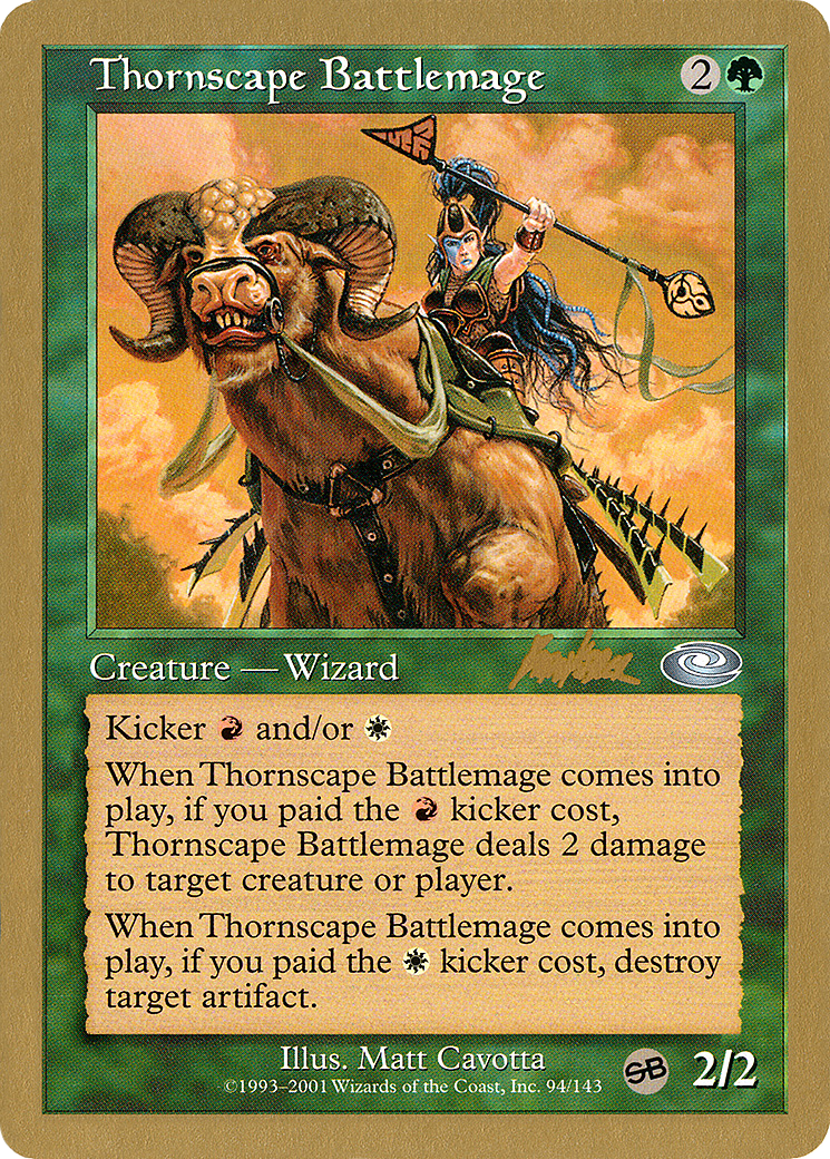 Thornscape Battlemage - 2002 Brian Kibler (PLS) (SB) (WCD-) - World Championship Decks 2002