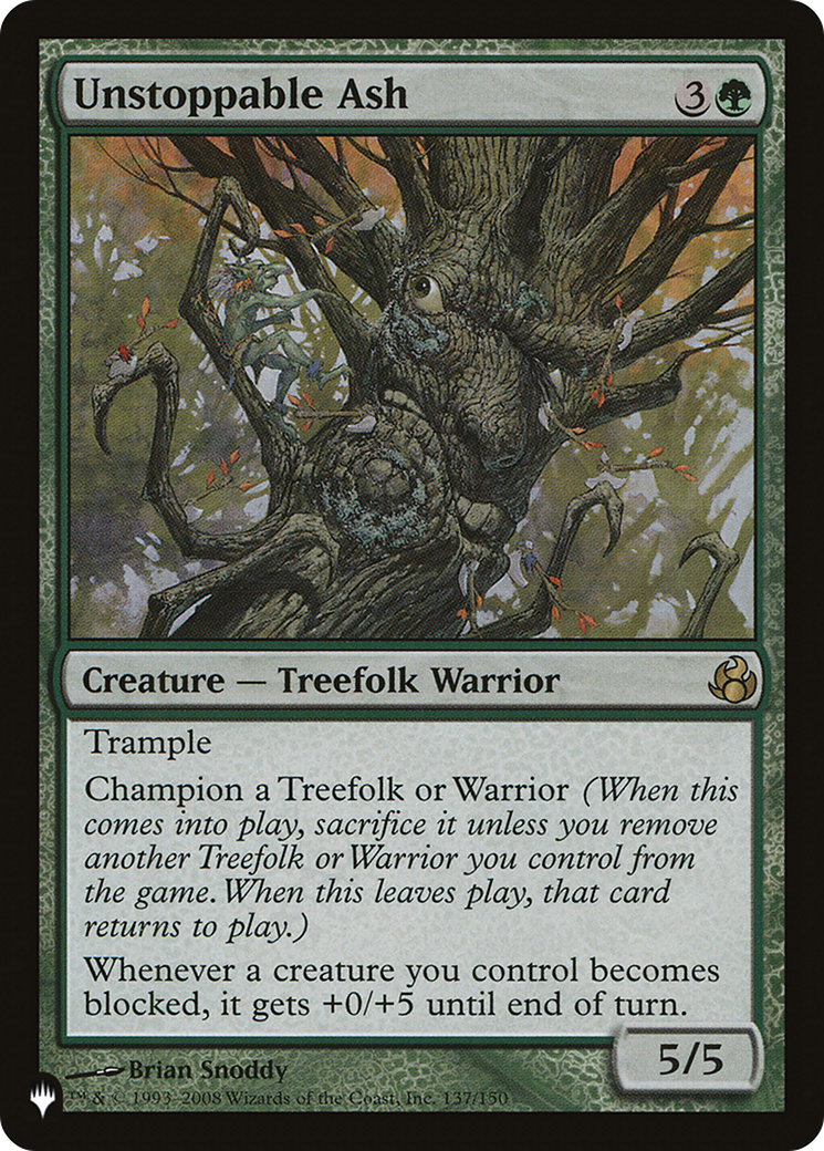 Unstoppable Ash (LIST-137/150) - The List