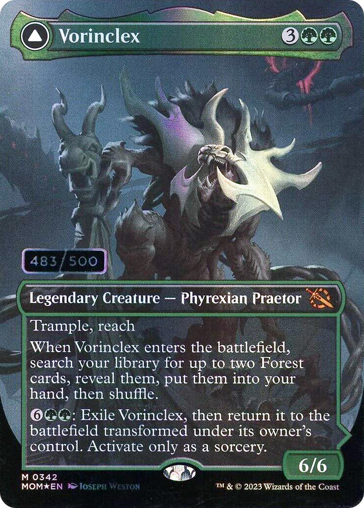 Vorinclex (Serial Numbered) (MOM-342) - March of the Machine (Borderless) Foil