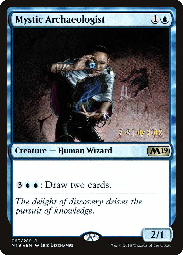 Mystic Archaeologist (PRE-63S) - Core Set 2019 Promos Foil