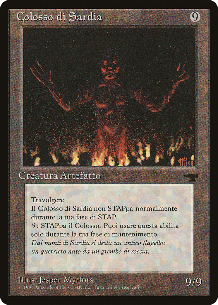 Colossus of Sardia (Italian) - "Colosso di Sardia" (REN-) - Rinascimento