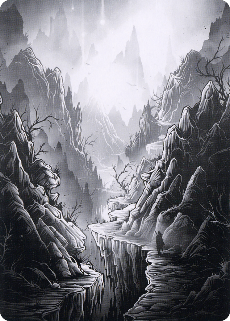 Mountain // Mountain (AMID-079) - Midnight Hunt Art Series (Borderless)