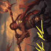 Imodane, the Pyrohammer // Imodane, the Pyrohammer (AWOE-018) - Wilds of Eldraine Art Series (Borderless)