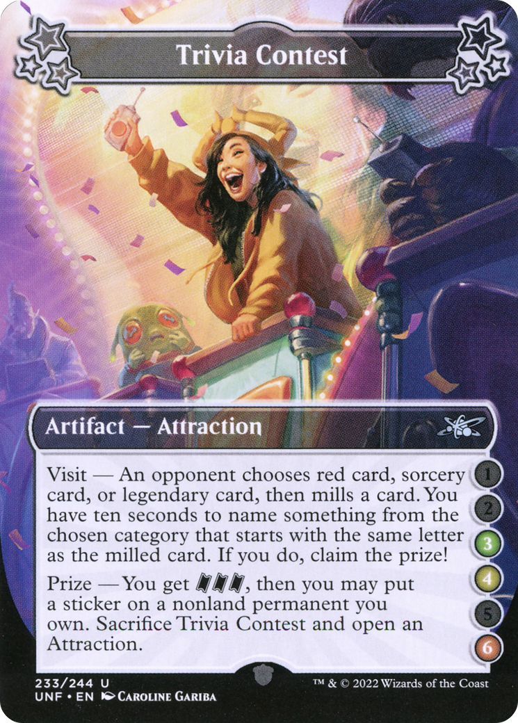 Trivia Contest (3-4-6) (UNF-233) - Unfinity Foil
