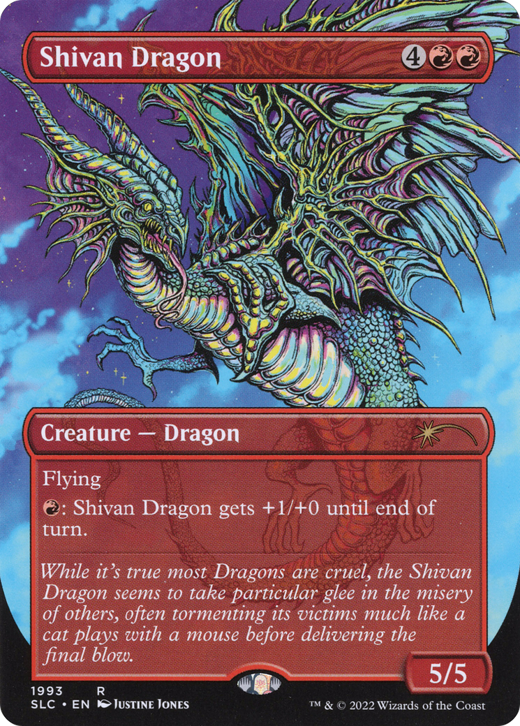 Shivan Dragon (SLC-1993) - Secret Lair Countdown Kit (Borderless) Foil