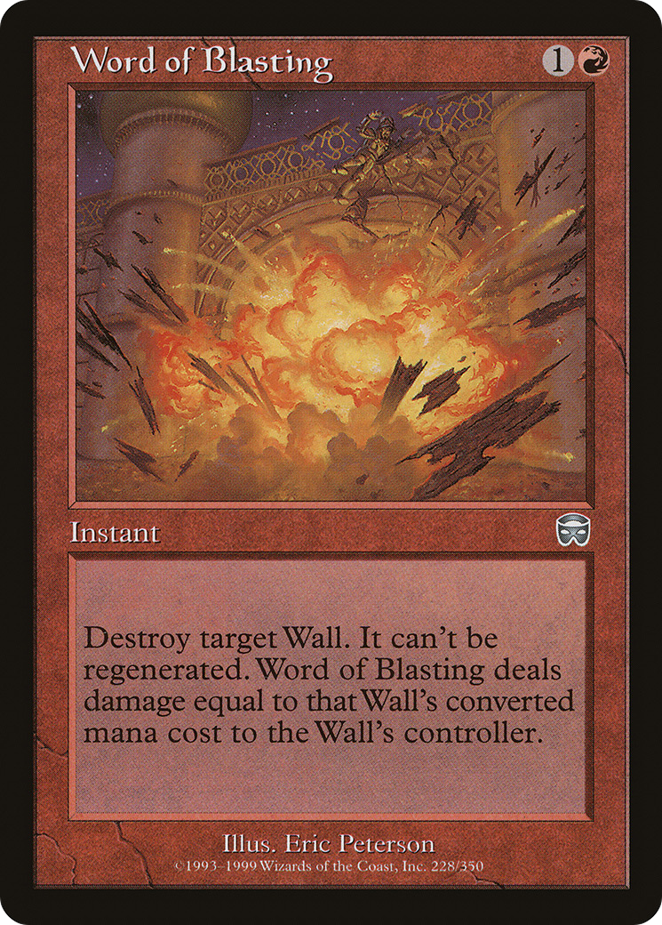 Word of Blasting (MMQ-228) - Mercadian Masques Foil