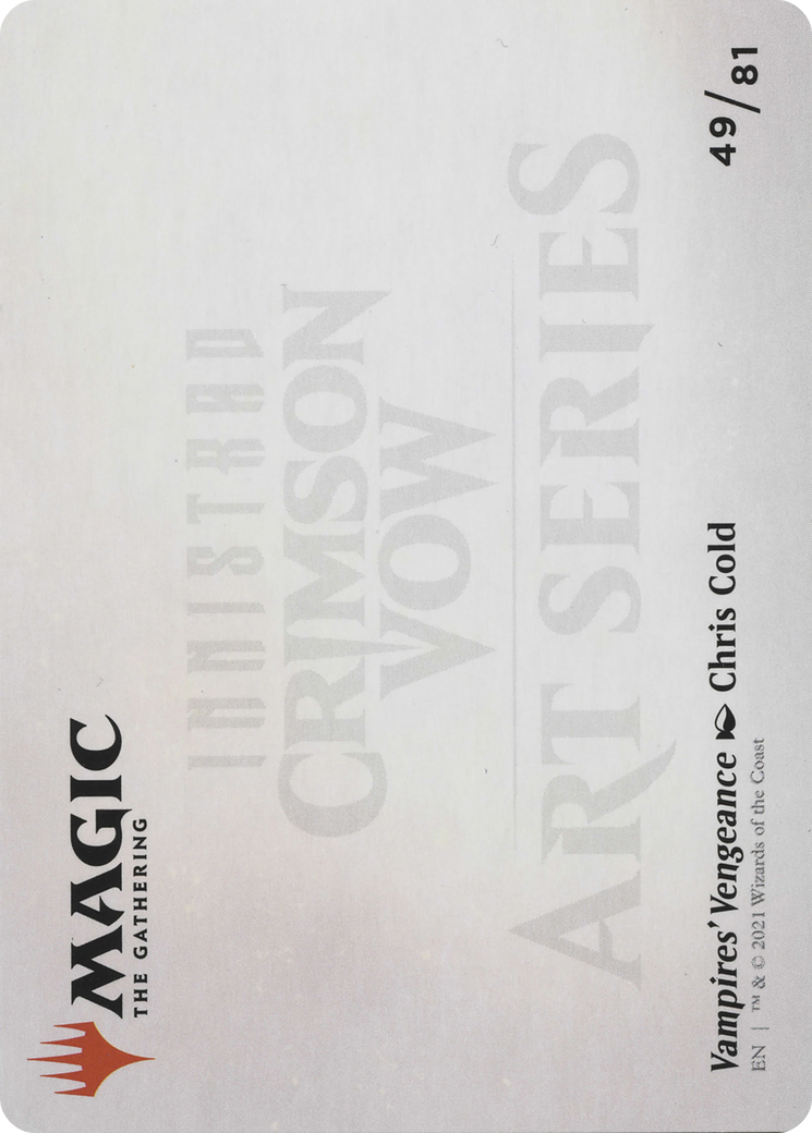 Vampires' Vengeance // Vampires' Vengeance (AVOW-049) - Crimson Vow Art Series (Borderless) Foil