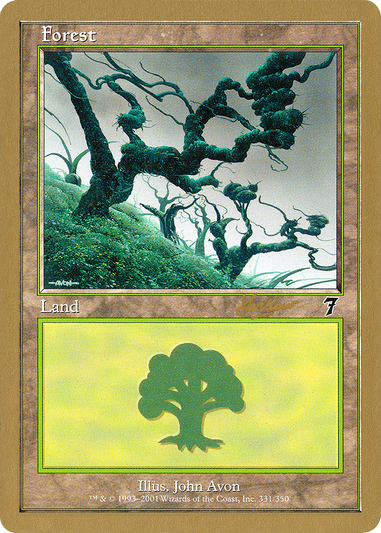 Forest (331) - 2002 Sim Han How (7ED) (WCD-) - World Championship Decks 2002
