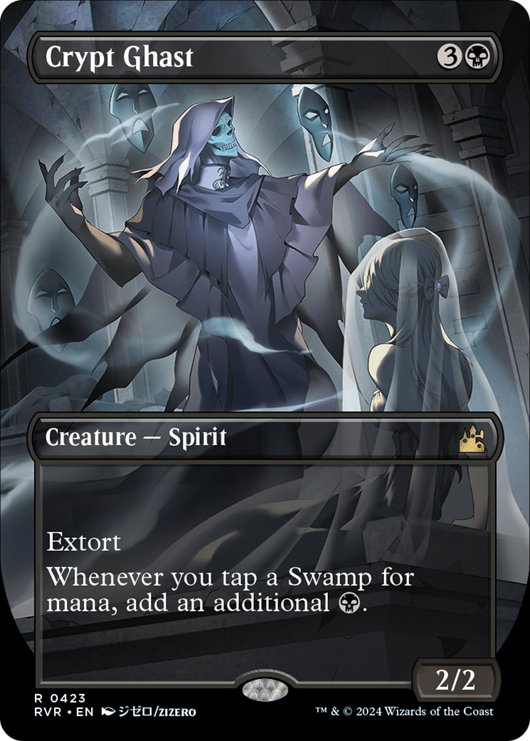 Crypt Ghast (Anime Borderless) (RVR-423) - Ravnica Remastered (Borderless)