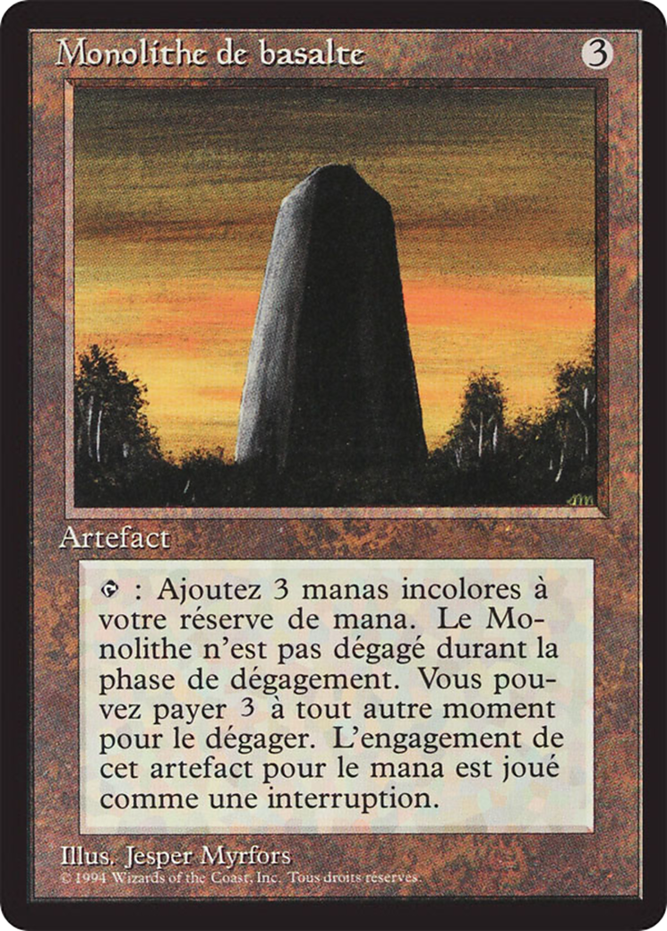 Basalt Monolith (FBB-) - Foreign Black Border