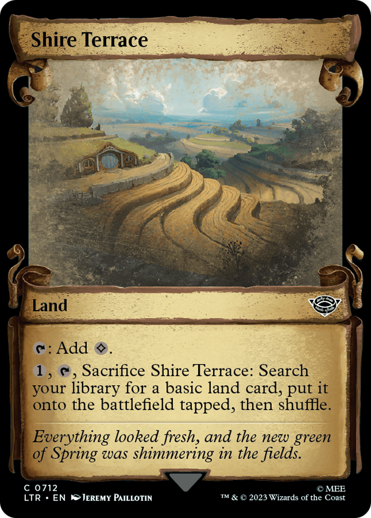 Shire Terrace (Showcase Scrolls) (LTR-712) - The Lord of the Rings: Tales of Middle-earth: (Showcase)