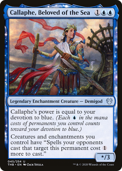 Callaphe, Beloved of the Sea (THB-045) - Theros Beyond Death: (enchantment)