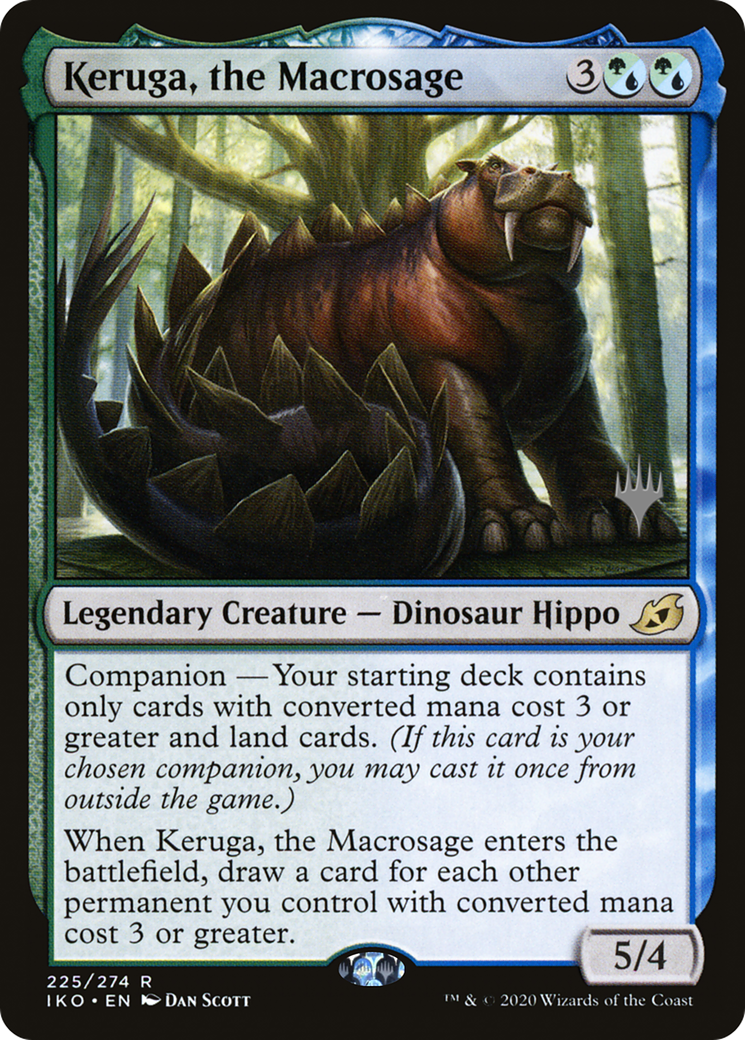 Keruga, the Macrosage (PPIKO-225P) - Ikoria: Lair of Behemoths Promos: (companion) Foil