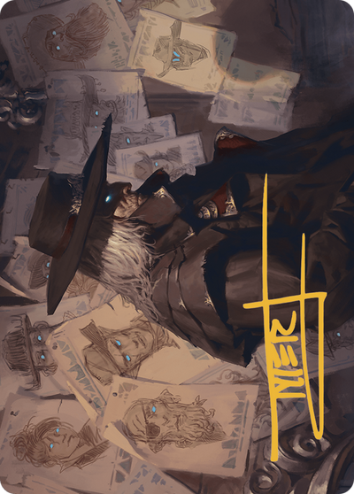 Lazav, Familiar Stranger // Lazav, Familiar Stranger (AOTJ-025) - Outlaws of Thunder Junction Art Series (Borderless) Foil