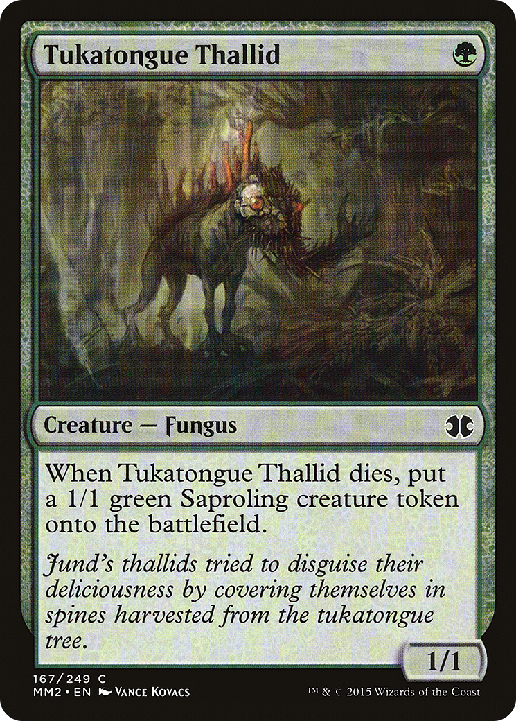 Tukatongue Thallid (MM2-167) - Modern Masters 2015 Foil