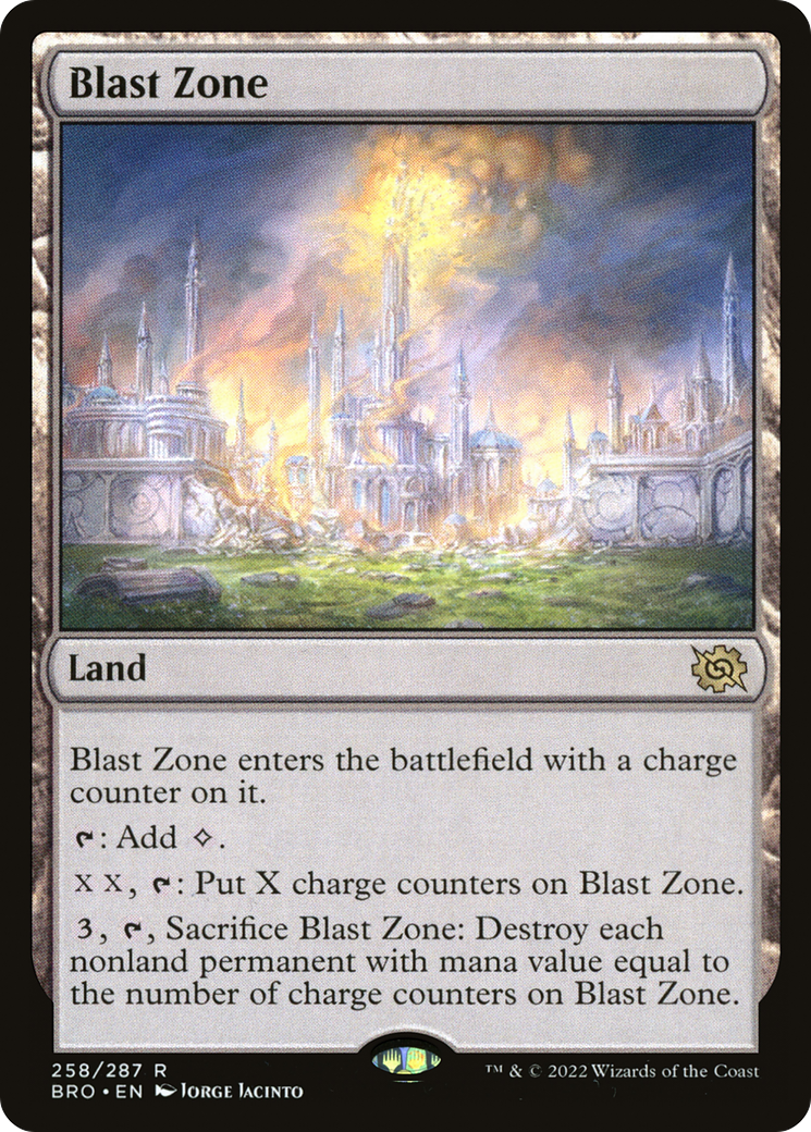 Blast Zone (BRO-258) - The Brothers' War Foil