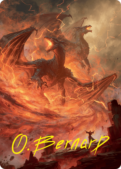 Rite of the Dragoncaller // Rite of the Dragoncaller (AFDN-038) - Foundations Art Series (Borderless) Foil